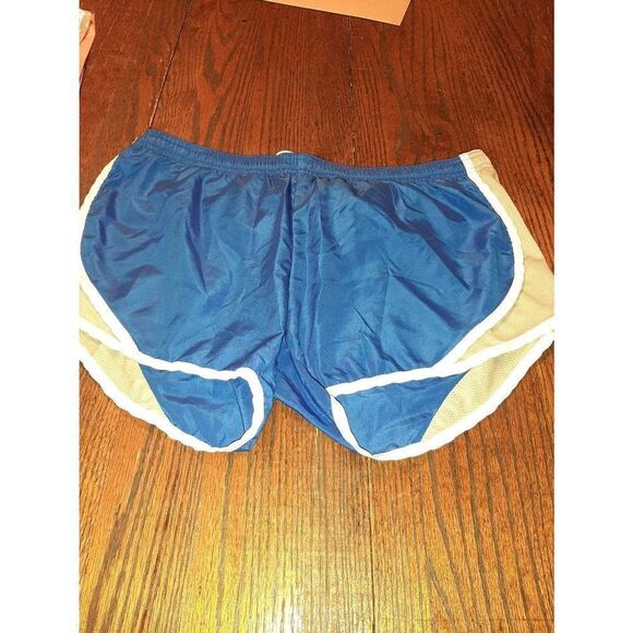 Juniors Medium Soffe Athletic Gym Workout Running Shorts Yellow Blue White - Picture 1 of 4